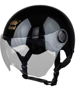 Mũ Bảo Hiểm Nửa Đầu Có Kính Chống Lóa Royal Helmet M162K